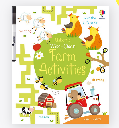 Wipe-Clean Farm Activitie : Usborne