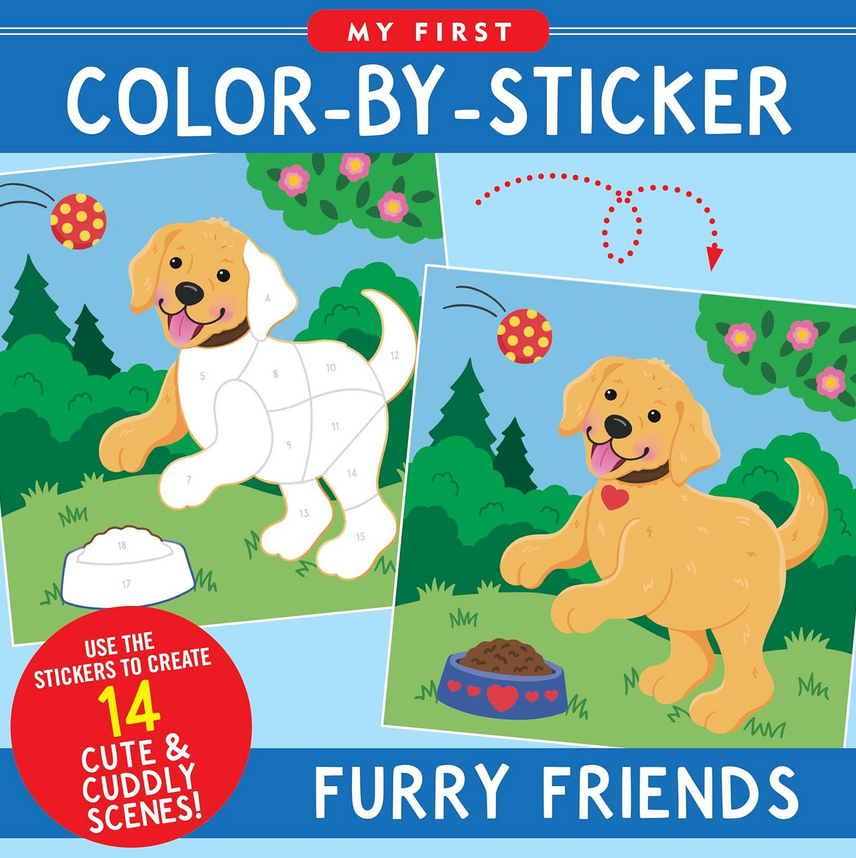 My First Color-by-Sticker Book -- Furry Friends