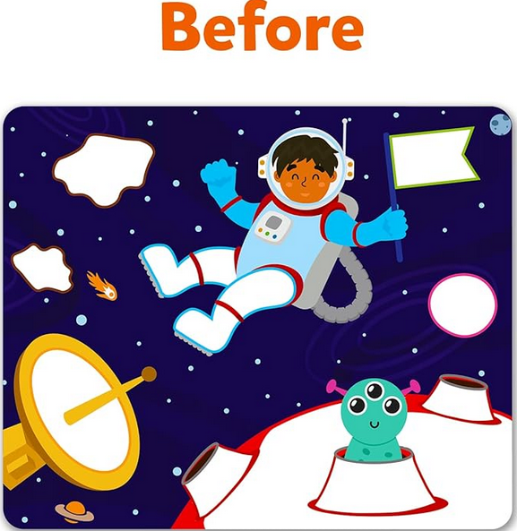 Dot It Space Sticker Activity