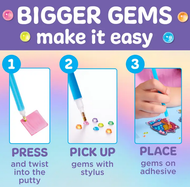 Bubble Gems Backpack Keychains Diamond Painting Kit