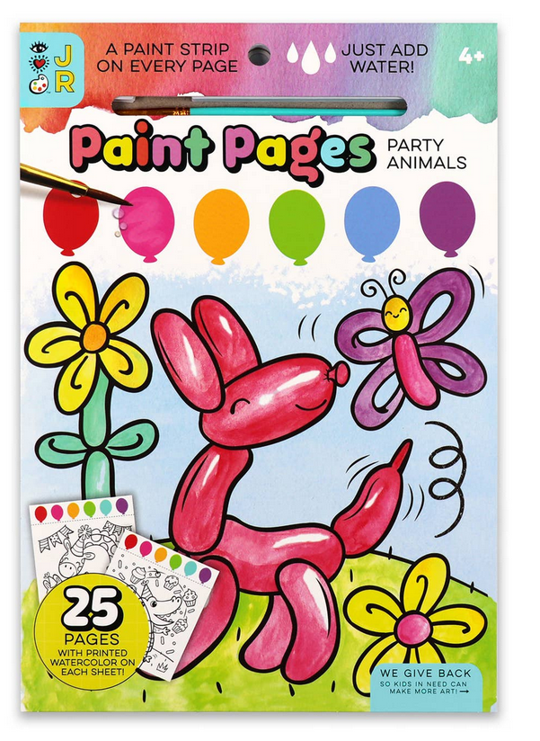 Paint Pages- Party Animals