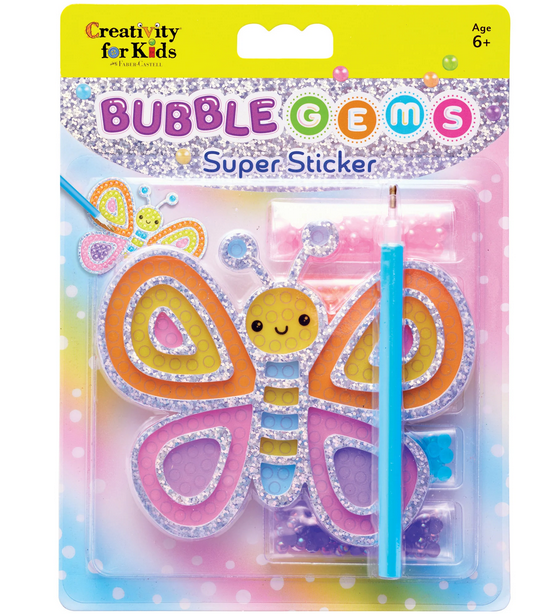 Bubble Gems Super Sticker Butterfly