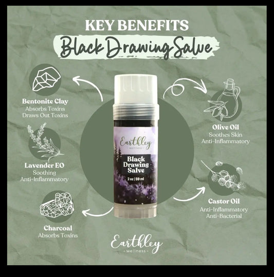 Earthley Black Drawing Salve 0.5oz
