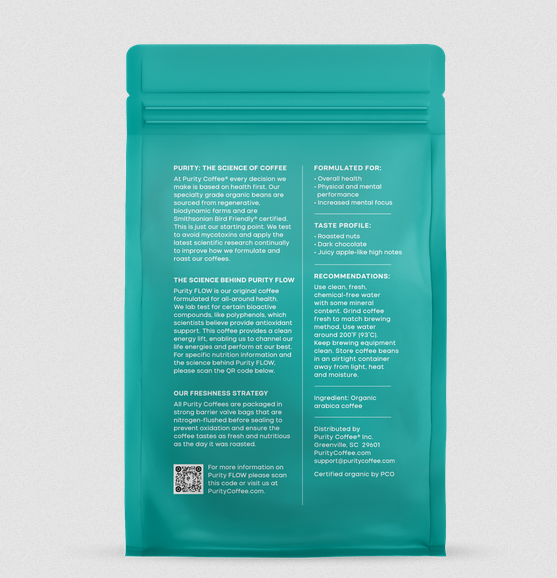 FLOW: Original Medium Roast Whole Bean Coffee 12oz