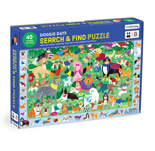 Puzzle 64 Search & Find Doggie Days