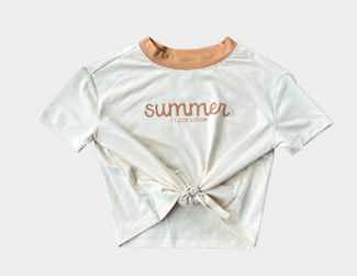 Summer in Paradise - Tie Front Shirt