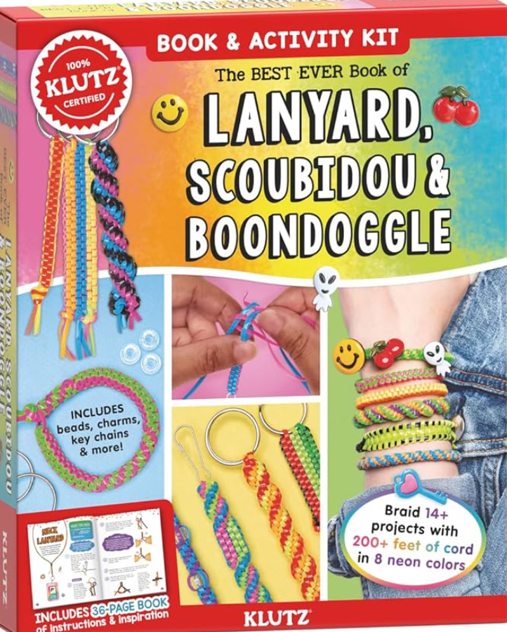 KLUTZ The Best Ever Book of Lanyard, Scoubidou, and Boondoggle Craft Kit