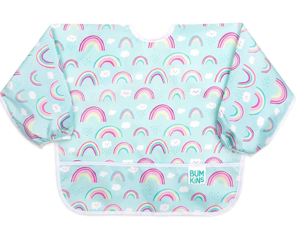 Sleeved Bib- Rainbow
