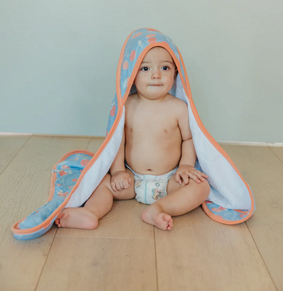 Clementine Knit Hooded Towel