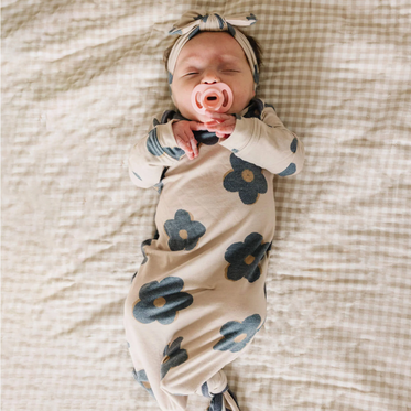 Gemma Newborn Knotted Gown