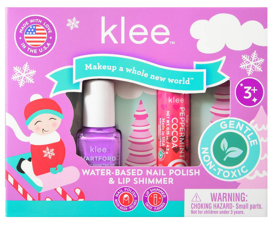 Elves' Sleds - Water-Based Nail Polish Lip Shimmer Set