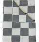 Charcoal Checkered Plush Blanket