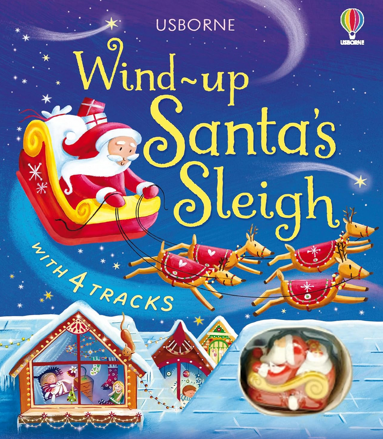 Wind-Up Santa's Sleigh - Toy + Book