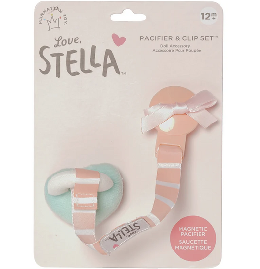 Love, Stella Pacifier & Clip Set