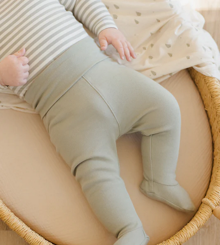 SIDE SNAP BODYSUIT + PANT SET || FERN STRIPE