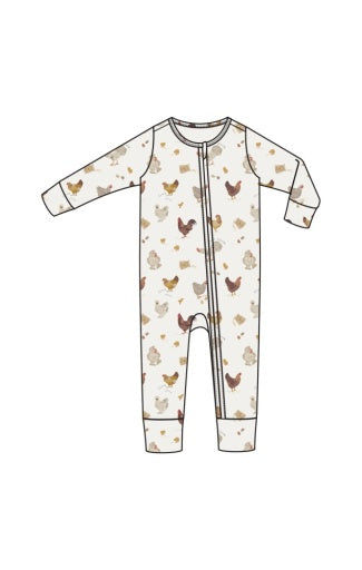 Collector Chickens - Unisex - 2 Way Zipper Romper