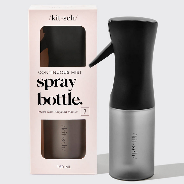 Recycled Plastic Continuous Spray Bottle - Black