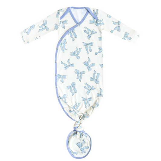 Daphne Bows Newborn Knotted Gown