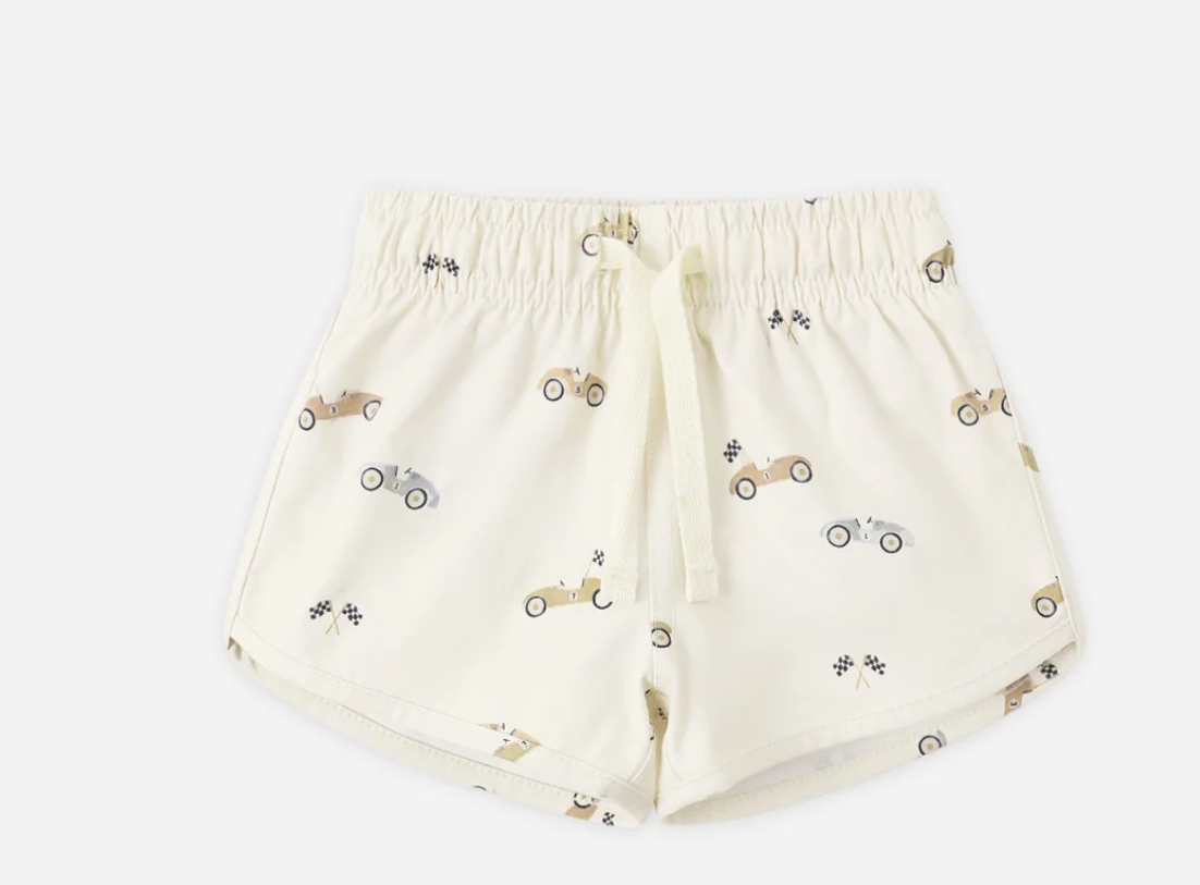 BOYS SWIM SHORT RACE CAR