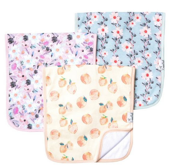 Copper Pearl Morgan Burp Cloth - Elegant Mommy