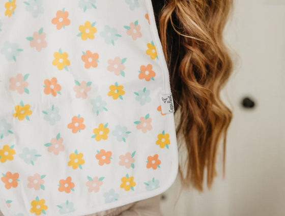 Copper Pearl Cheery Burp Cloth - Elegant Mommy