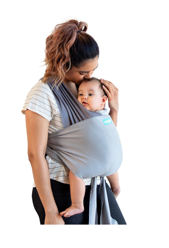 Moby Easy Wrap  - Smoked  Pearl - Elegant Mommy