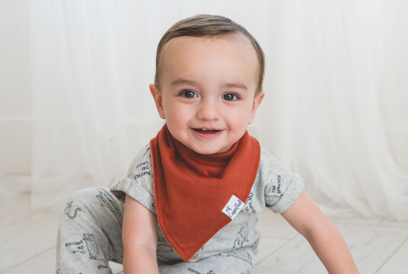 Copper Pearl Ridge Bibs - Elegant Mommy
