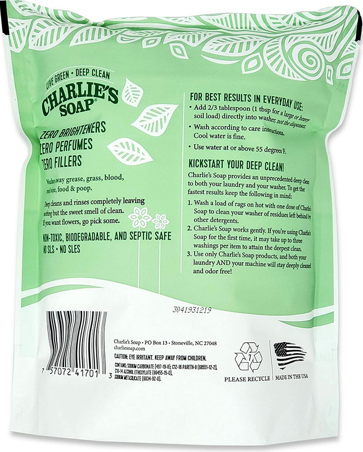 Charlie's Soap Laundry Powder 100 Loads - Elegant Mommy