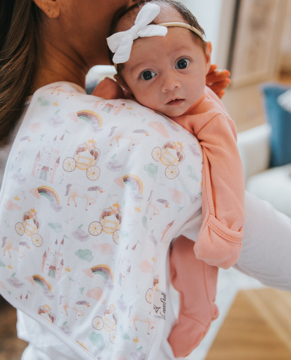 Copper Pearl  Enchanted Burp Cloth - Elegant Mommy