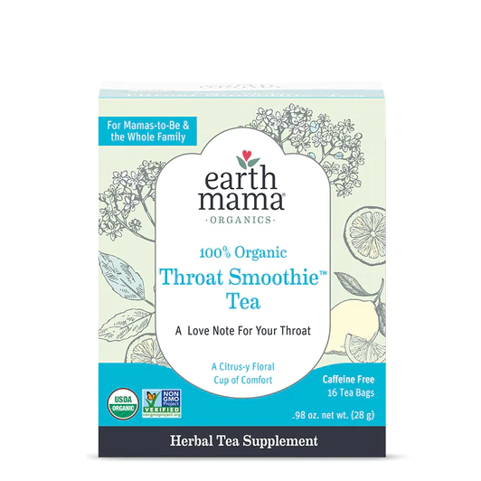 Organic Throat Smoothie Tea - By Earth Mama - Elegant Mommy