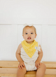 Blush Single Bandana Bib By Copper Pearl - Elegant Mommy