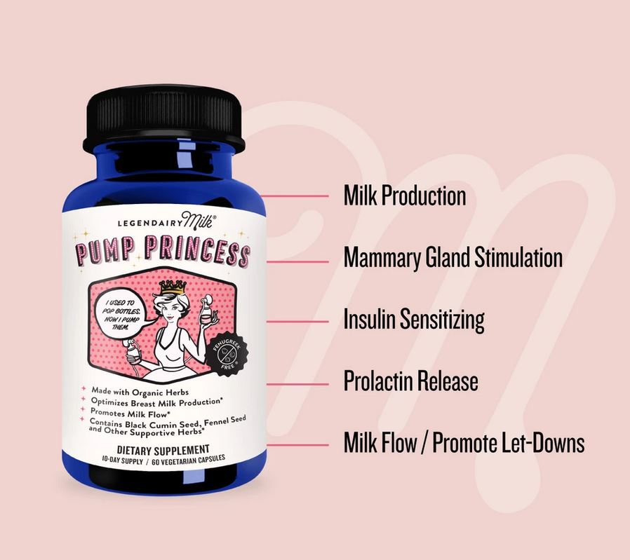 Legendairy Milk : Pump Princess (60 capsule) - Elegant Mommy