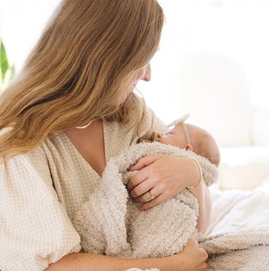 Saranoni: Ribbed Bamboni Mini Blanket - Elegant Mommy