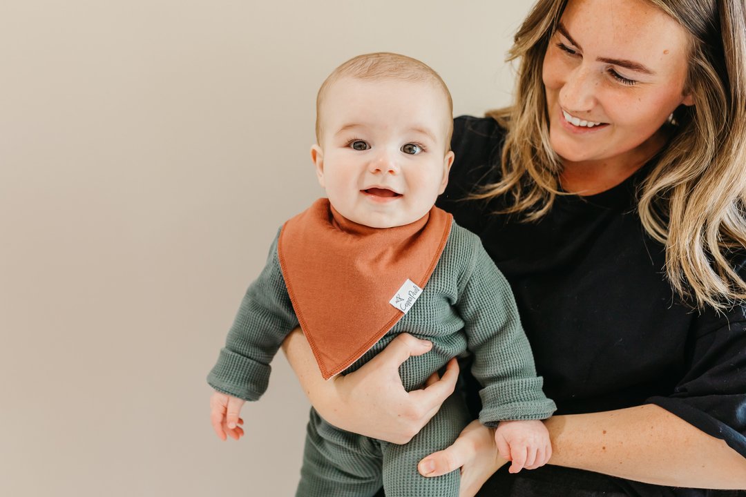Copper Pearl Dune Bibs - Elegant Mommy