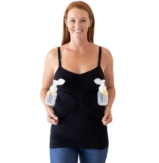 Sublime Hands Free Pumping Tank Black - Elegant Mommy