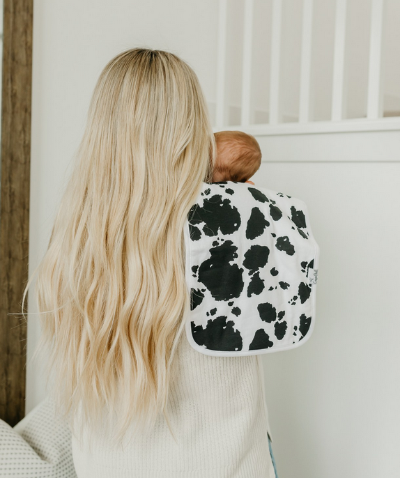 Copper Pearl Jo Burp Cloth - Elegant Mommy