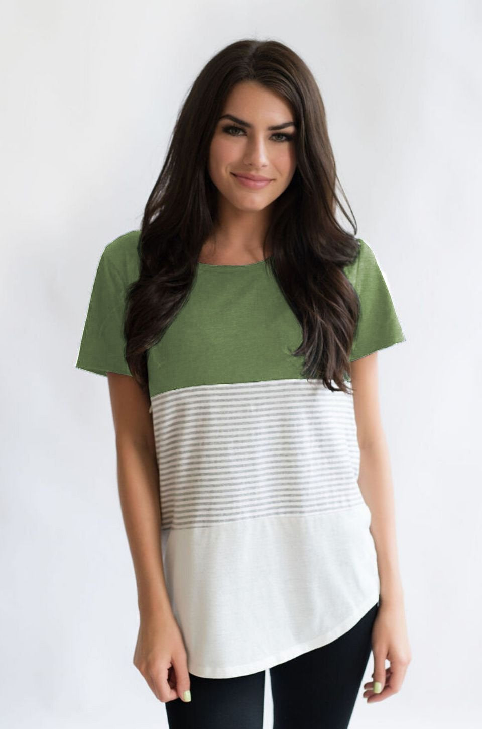 Nursing Queen Color Block Green - Elegant Mommy