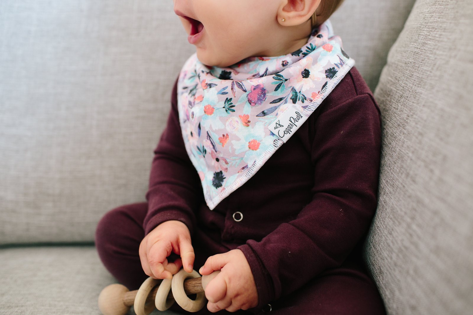 Copper Pearl Morgan Bibs - Elegant Mommy
