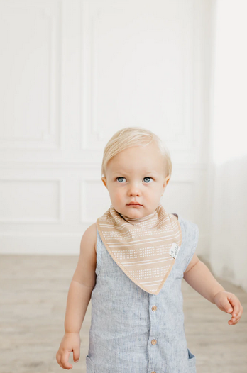 Blush Single Bandana Bib By Copper Pearl - Elegant Mommy