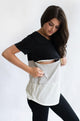 Nursing Queen Color Block Black - Elegant Mommy