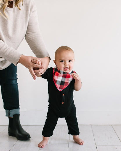 Copper Pearl Lumberjack Bibs - Elegant Mommy