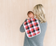 Copper Pearl Lumberjack Burp Cloth - Elegant Mommy