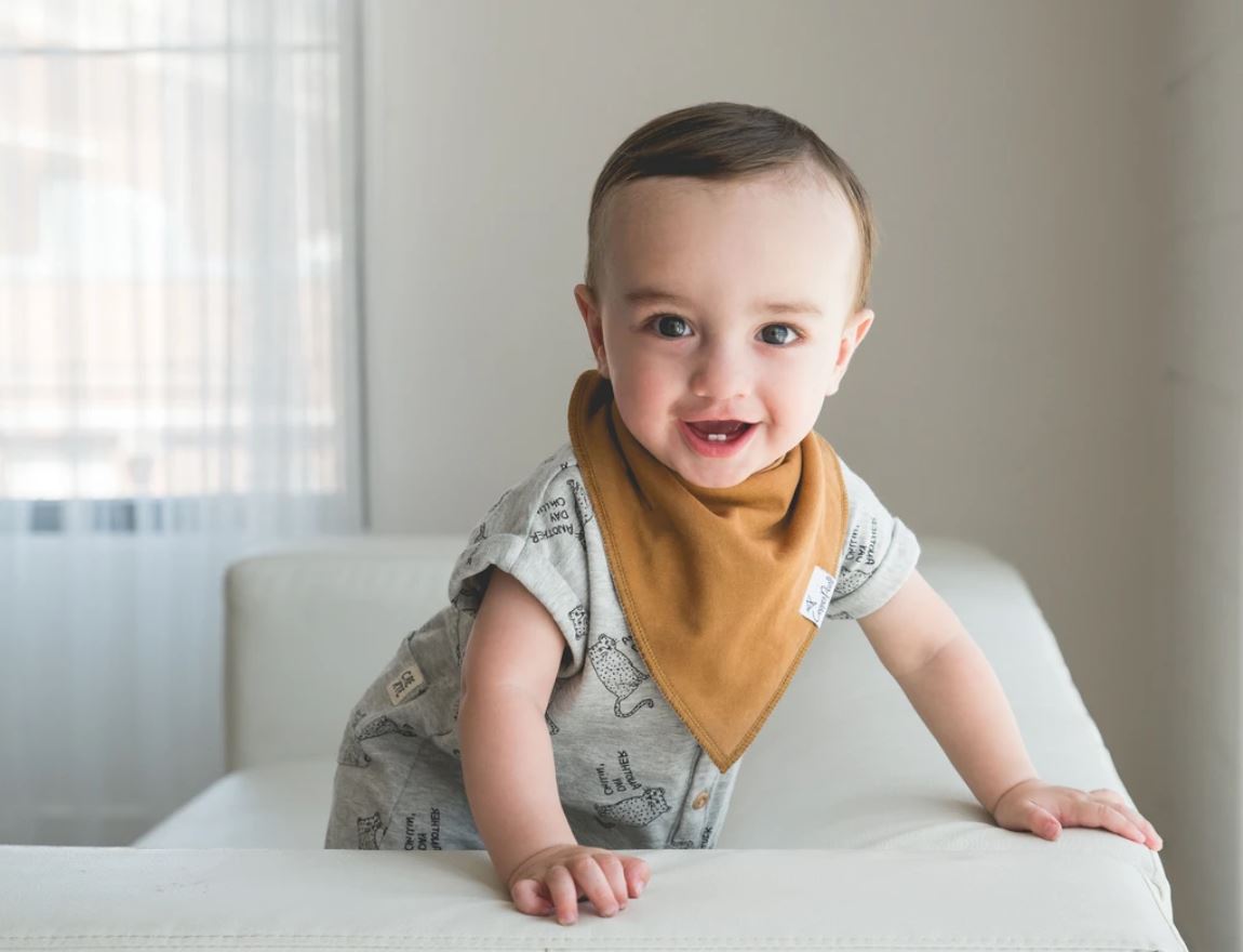 Copper Pearl Ridge Bibs - Elegant Mommy