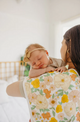 Copper Pearl Lemon Burp Cloth - Elegant Mommy