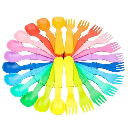 Replay, Toddler Utensil Fork and Spoon Set - Elegant Mommy