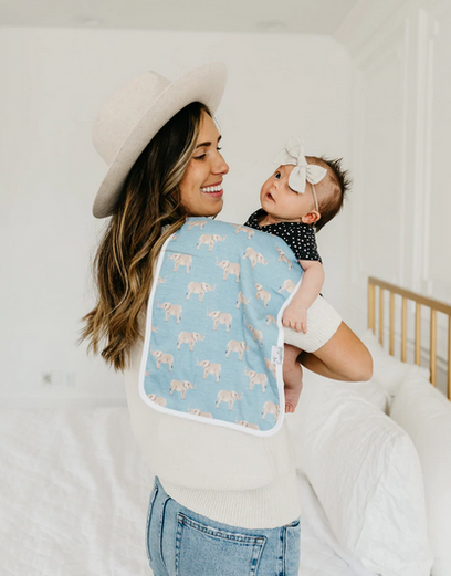 Copper Pearl Peanut Burp Cloth - Elegant Mommy