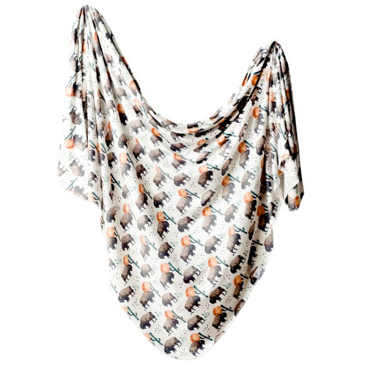 Copper Pearl Swaddle Bison - Elegant Mommy