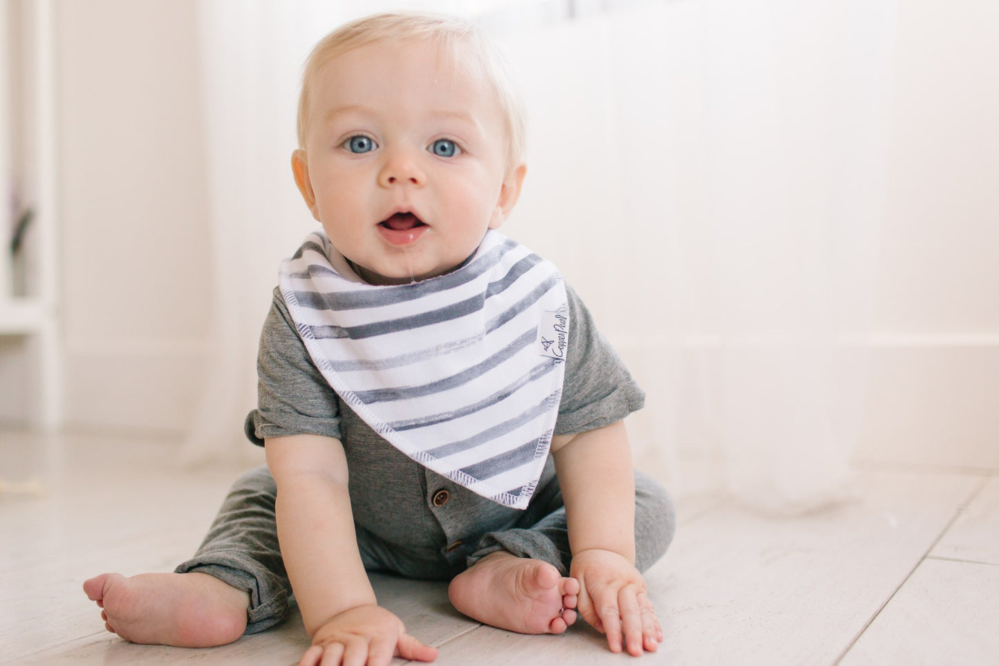 Copper Pearl Noah Bibs - Elegant Mommy
