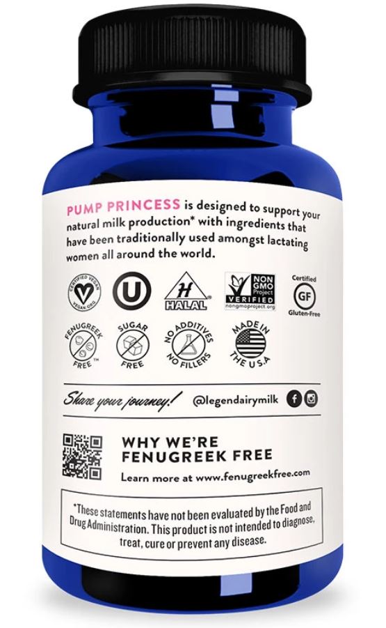 Legendairy Milk : Pump Princess (60 capsule) - Elegant Mommy