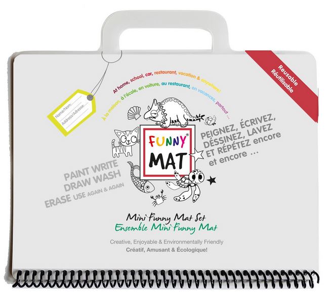 Mini Funny Mat Travel Set + Markers - Elegant Mommy